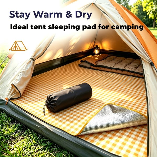 Multi-Functional Outdoor Camping Mat with Storage Bag, Extra-Large for Multiple People, 3 Colors Available. Foldable And Lightweight, Compact to Save Backpack Space. Works Great As Tent Sleeping Pad, Lawn Picnic Mat, Beach Mat