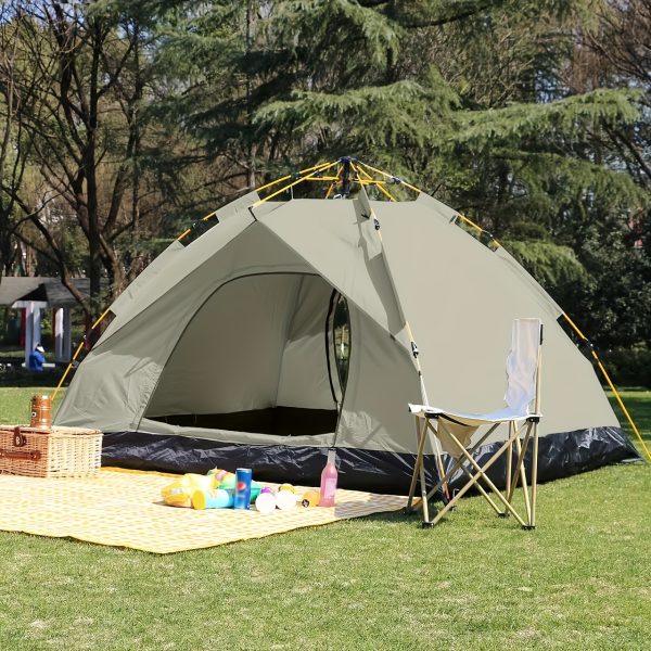 Suitable for 4 People, Foldable Automatic Tent, Portable Camping Tent, Multifunctional Outdoor Shelter, Windproof and Sunproof