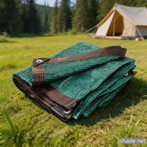 1pc Dark GreenSun Shade Net 90% Shade Rate HDPE Material Cooling Farmhouse Sunshade