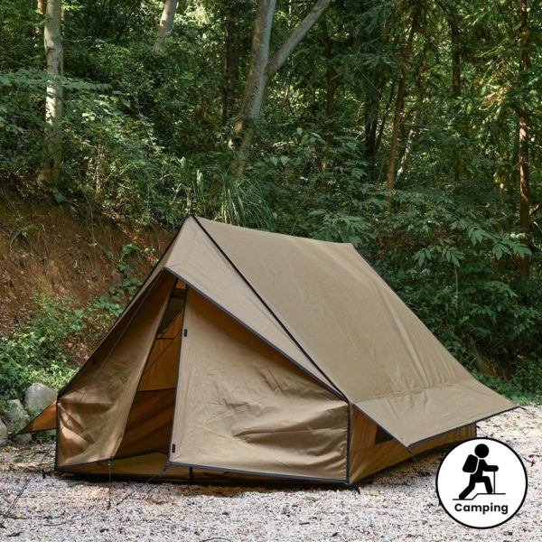 Upgraded large version, Cabin Style Insulated Tent, Portable Retro Cabin With Five Regular Chimney Pipes, An Adjustable Chimney Valve, And A Chimney Head, Four Season Camping Tent, Baker Style Shelter Tent, Easy To Install