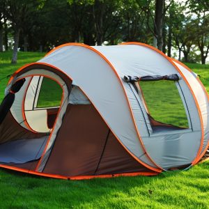 1pc of Fully Automatic Pop-Up Tent, Portable Outdoor Camping Tent with Three Poles And a Entrance, Suitable for Park Camping, Hiking, And Travel for 5-8 People, Dimensions 110.24inch*82.68inch*47.24inch