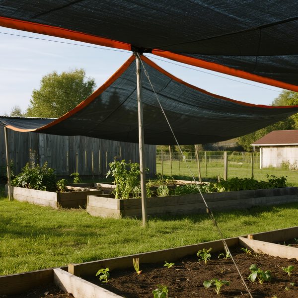 50% Shade Cloth for Garden- 10X20 FT Breathable Mesh Tarp for Vegetables & Plants, Outdoor Patio Sun Shade with Grommets - Chicken Coop, Dog Kennel Cover